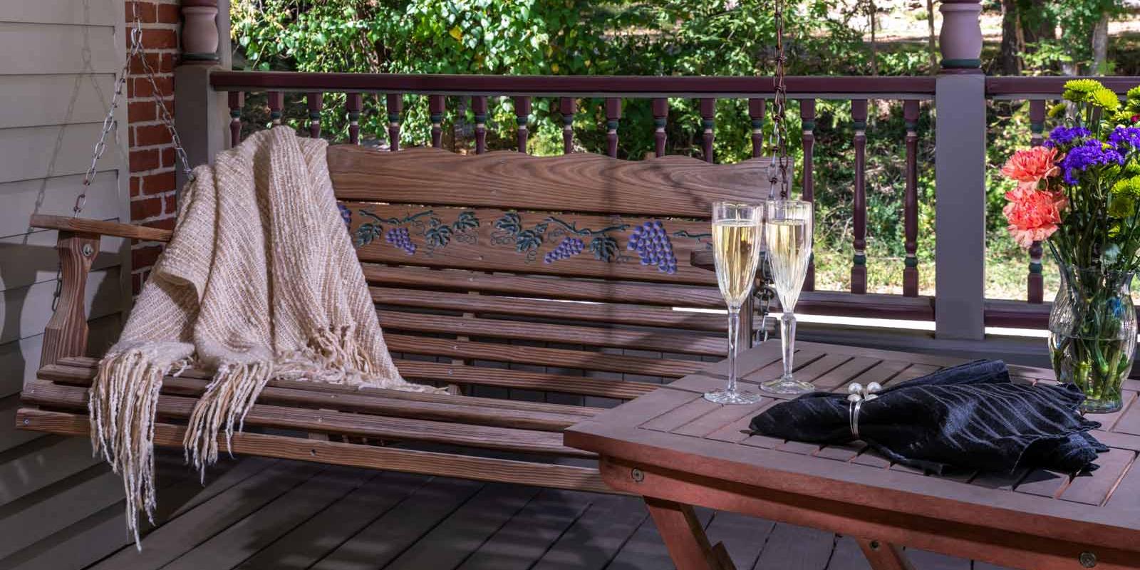 #1 Hotels in Eureka Springs AR | The Gabriel Deck at The Angel at Rose Hall
